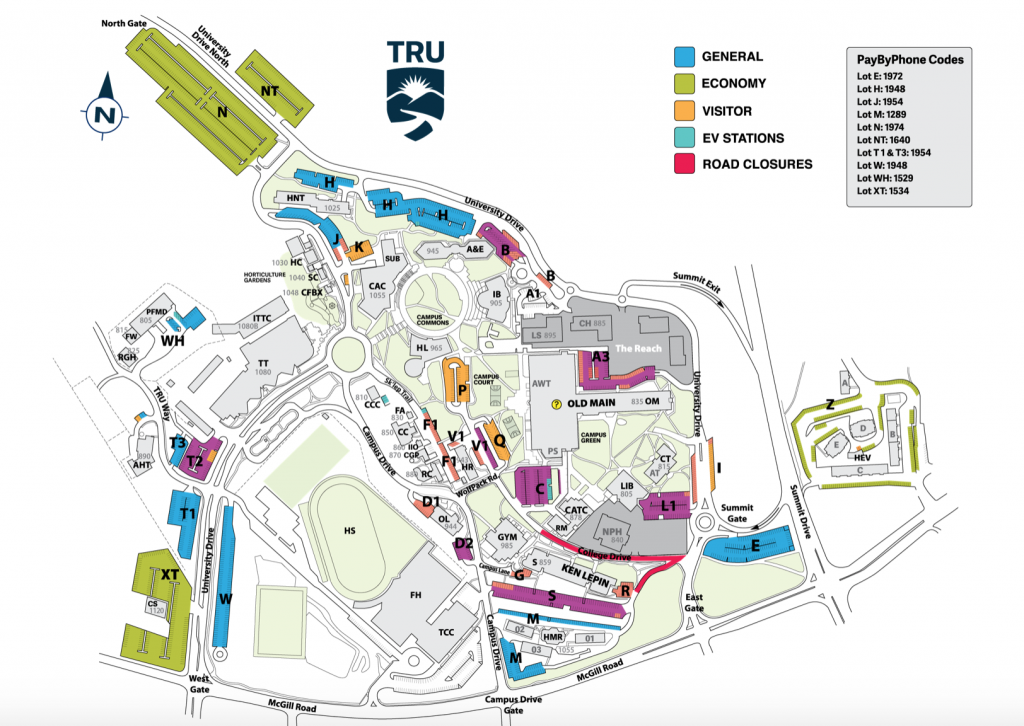 Truist Field Parking Map